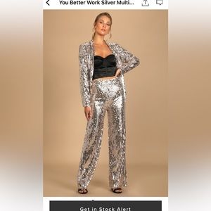 Lulus Sequin Flare Pants